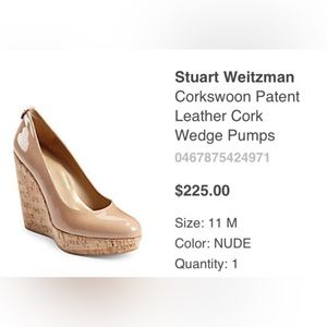 Stuart Weitzman Corkswoon size 11.5 New